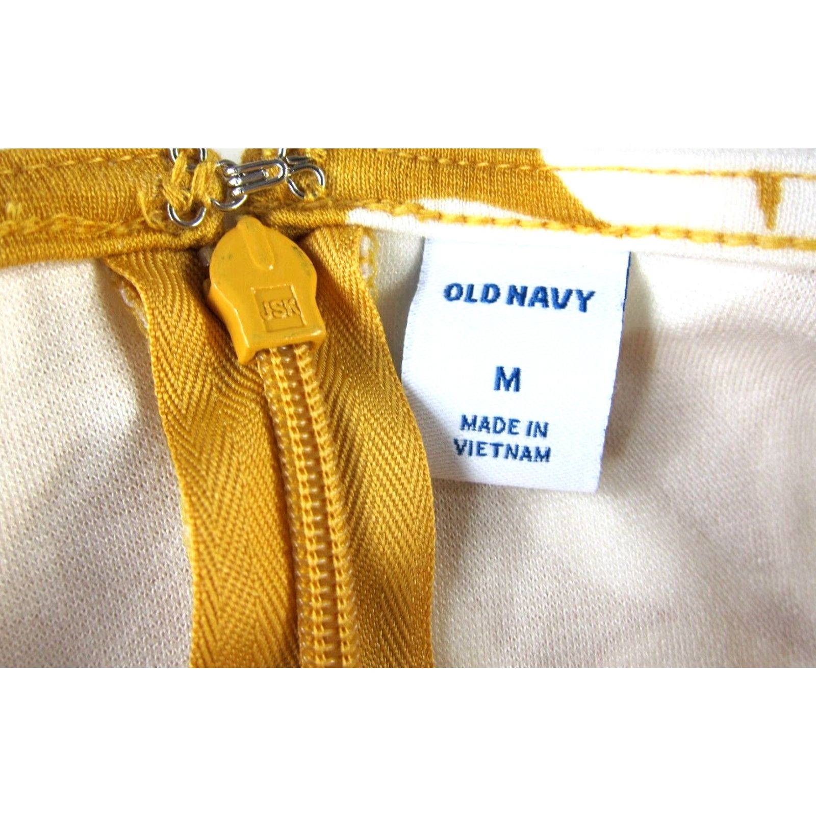 Old Navy Old Navy Amber Yellow White Floral Cap Sleeve Rayon Stretch Sheath Dress Medium Size M / US 6-8 / IT 42-44 - 3 Thumbnail