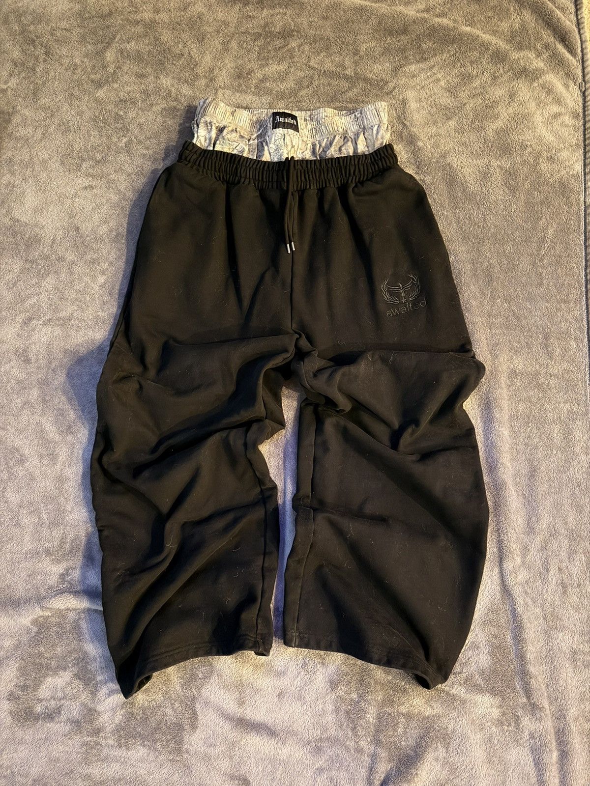 Other Awaited Militia Black Double waited camo sweats Size US 36 / EU 52 - 1 Thumbnail
