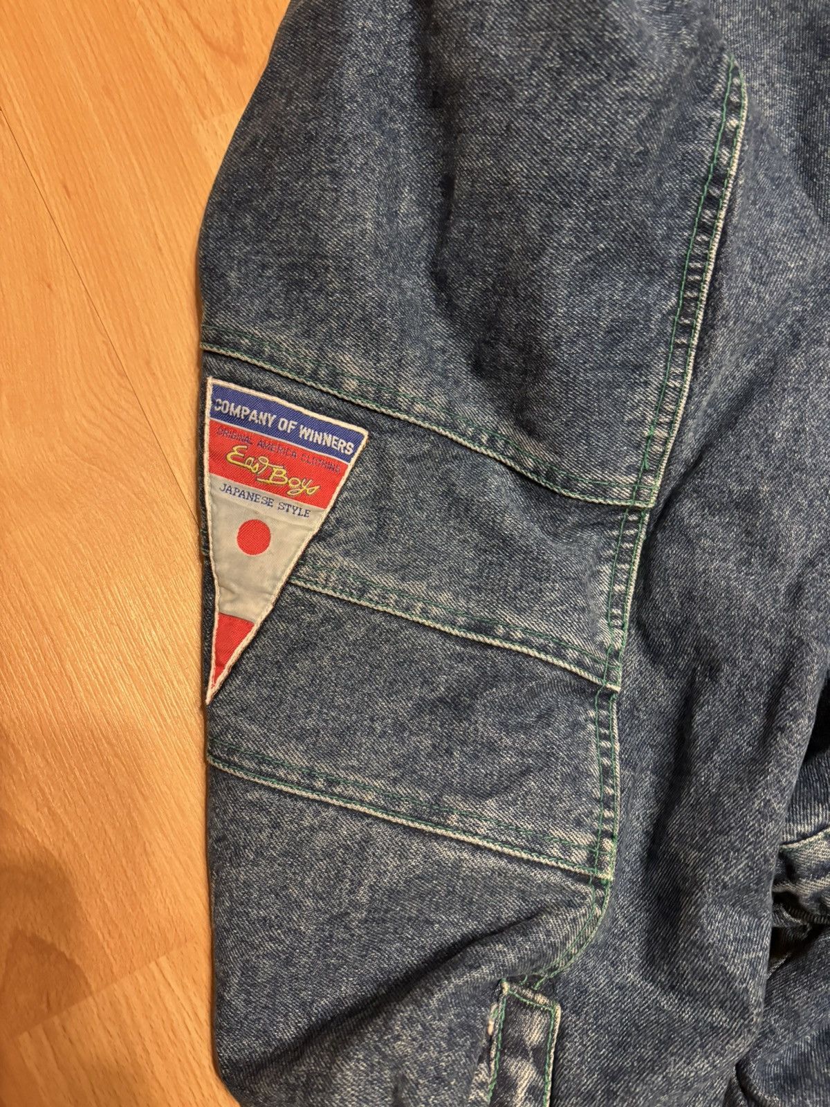 Vintage Vintage East Boys Denim Jacket 90’s Plaid Lined Trench Chore Size US XXL / EU 58 / 5 - 5 Thumbnail
