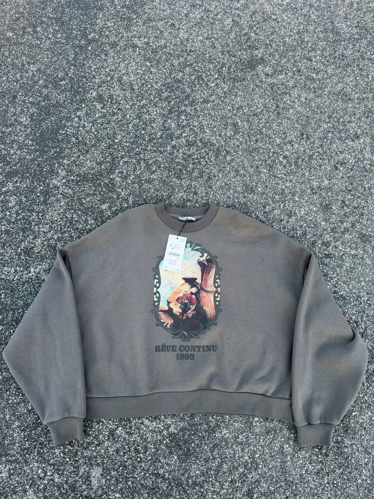 Designer CONTRAST PRINT SWEATSHIRT Size US S / EU 44-46 / 1 - 1 Thumbnail