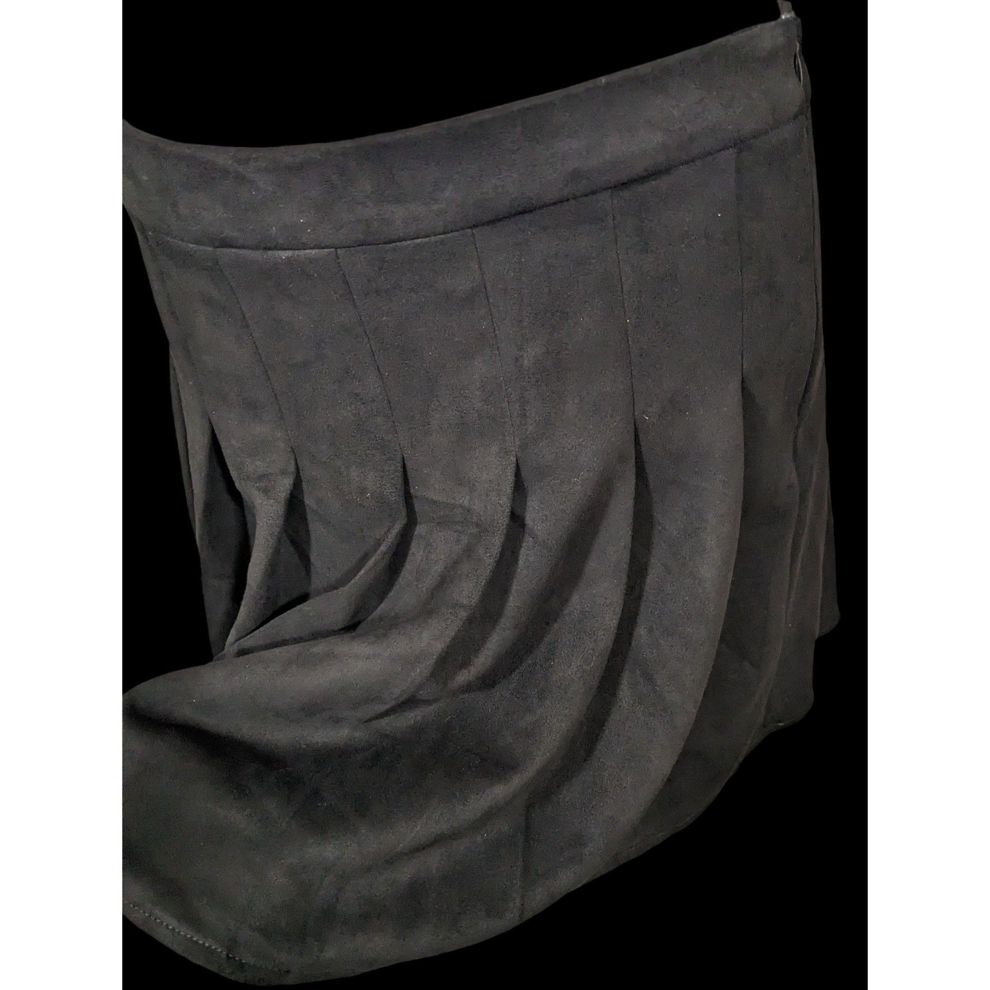 Other Gothic Microsuede Pleated Skirt by Blashe Size 33" - 8 Thumbnail