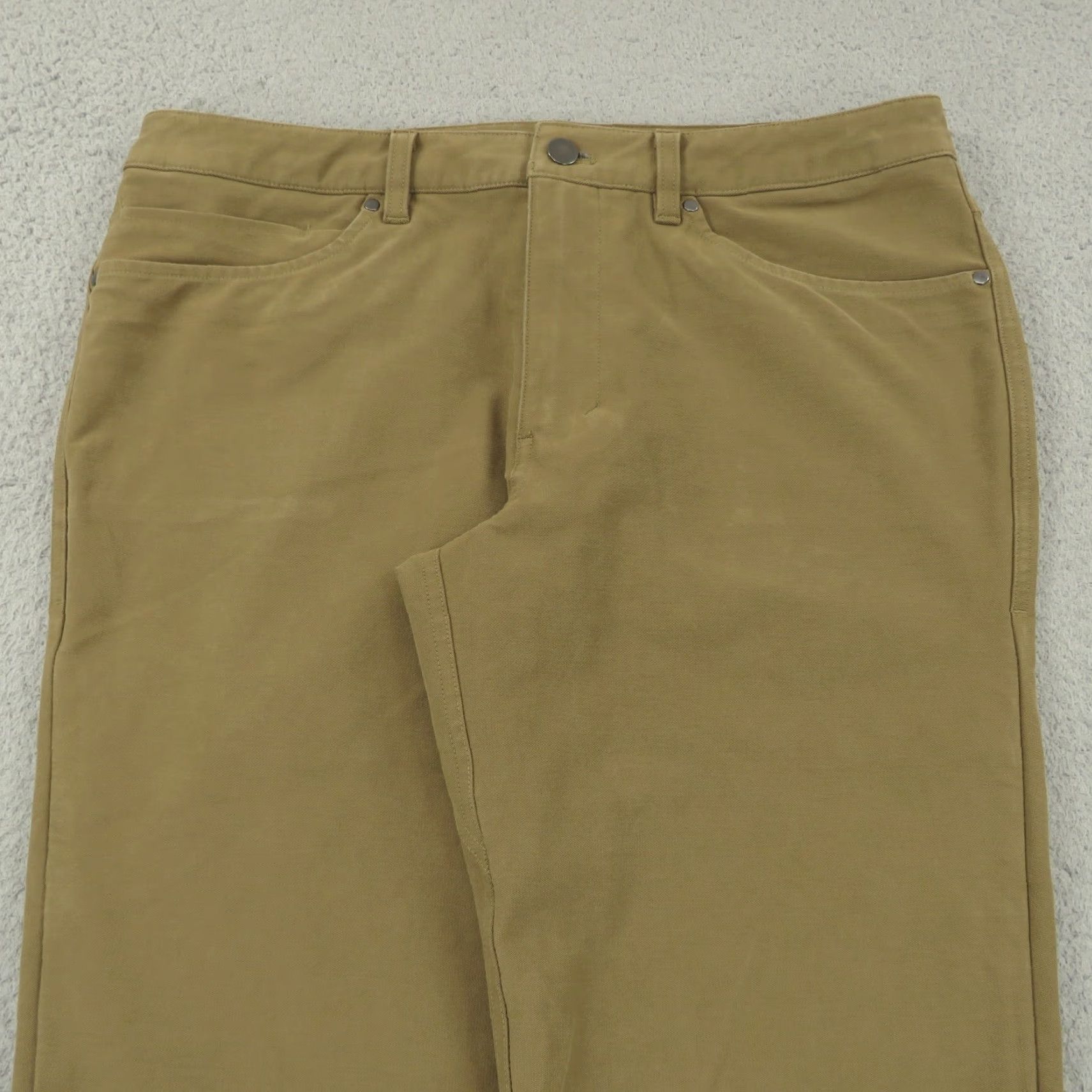Lululemon Lululemon Pants Mens Slim Fit 33x33 Burnt Caramel ABC Utilitech City Classic Modern Chino 5-Pocket Straight Wool? Size US 33 - 6 Thumbnail