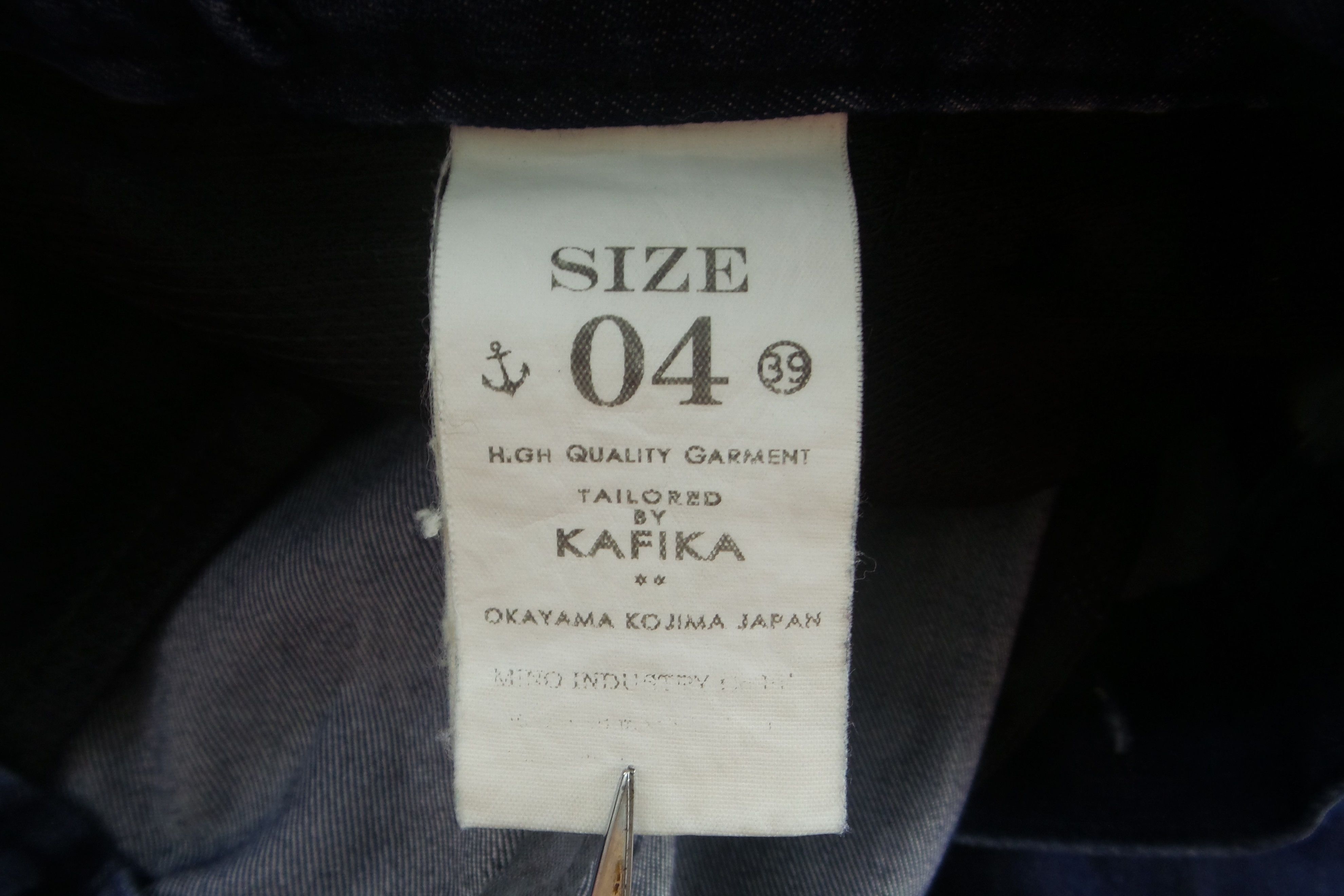 Designer × Japanese Brand × KOJIMA GENES Kafika Okayama Kojima Japan Blue Denim Pants W33-35xL39 Size US 33 - 4 Thumbnail
