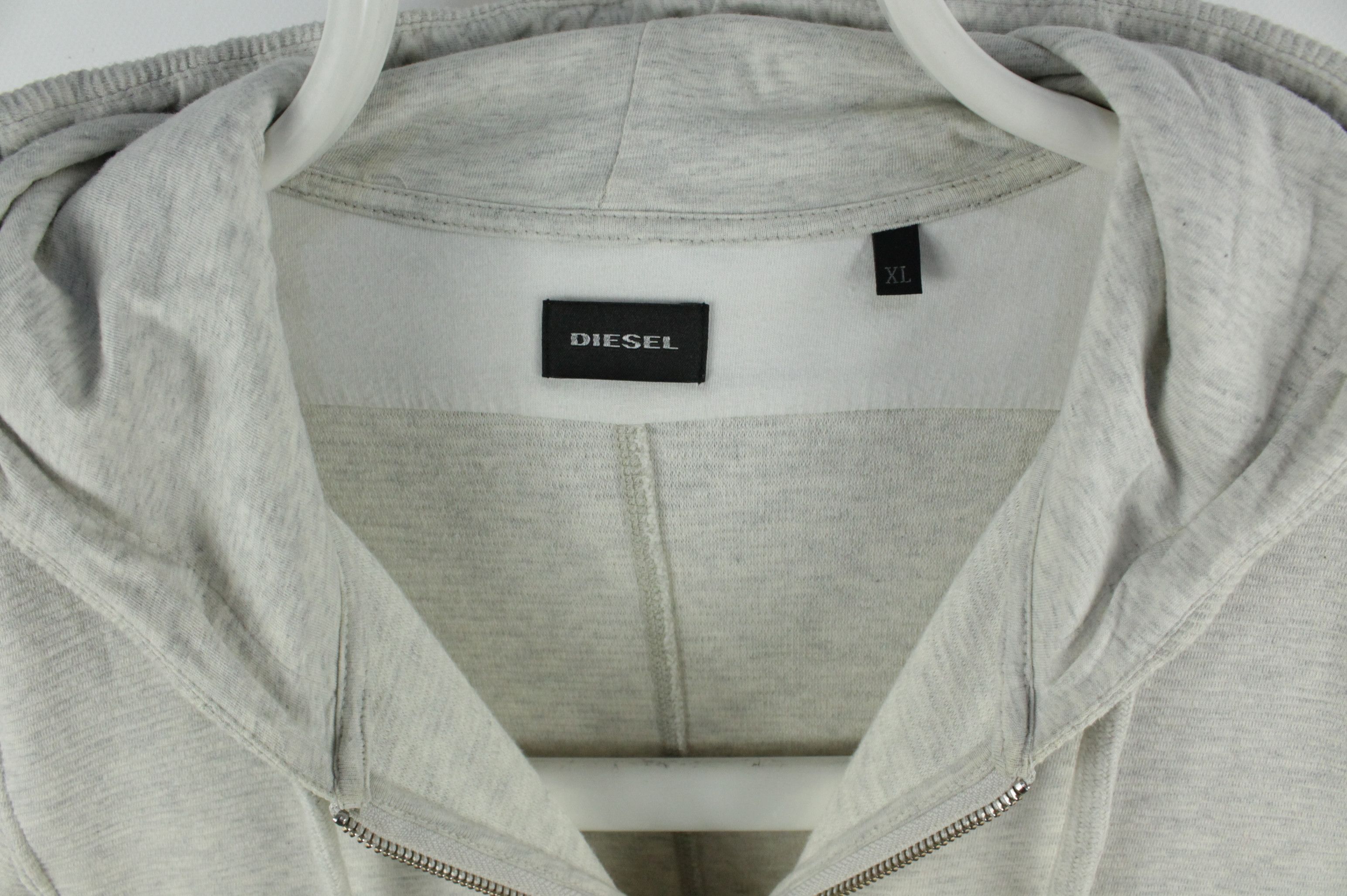 Diesel Diesel Full Zip Gray Melange Cotton Hoodies Sweatshirt Size US XL / EU 56 / 4 - 3 Thumbnail