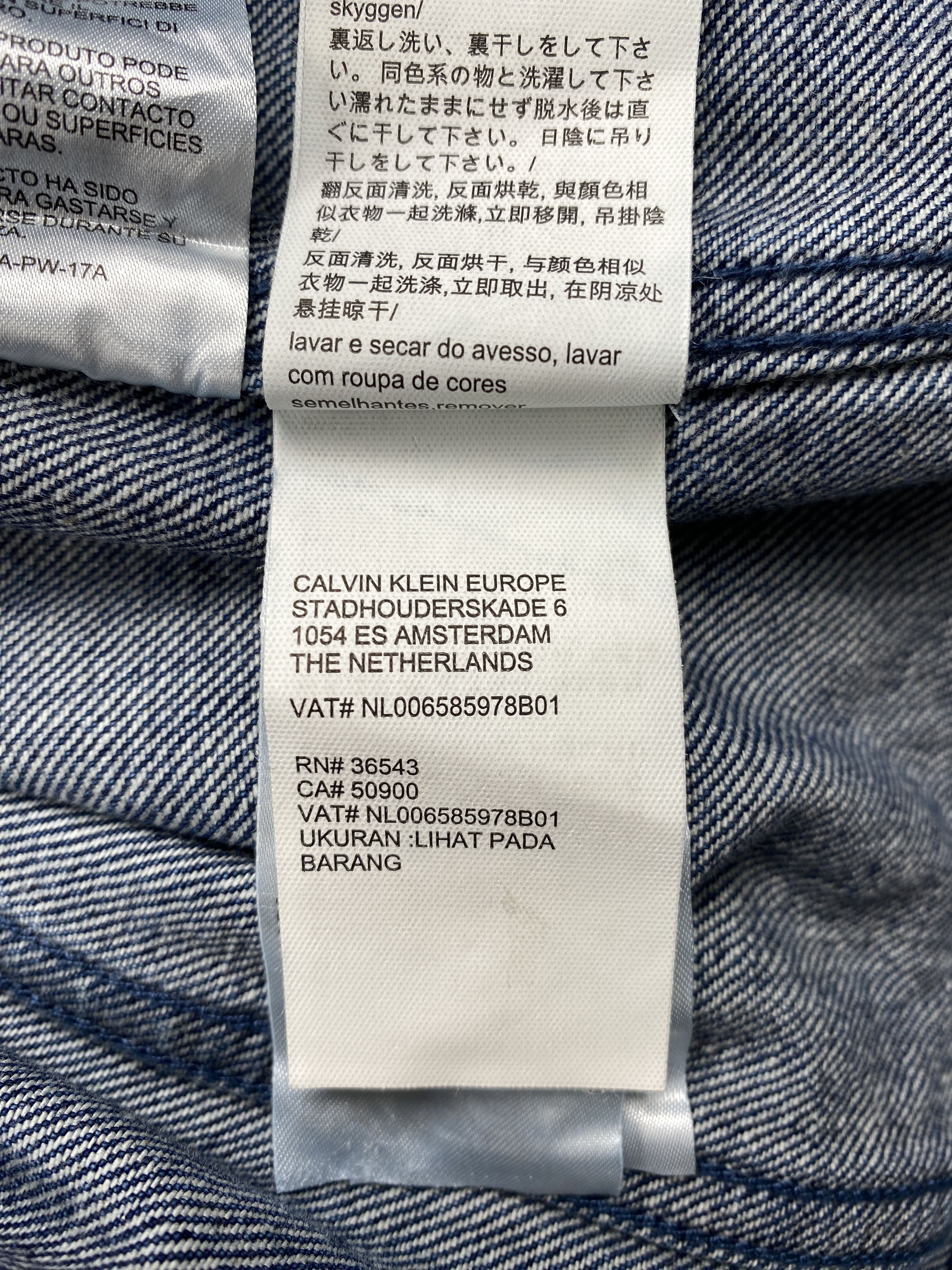 Calvin Klein Raf Simons 2014 Paint Splattered Denim Jacket Size US M / EU 48-50 / 2 - 18 Thumbnail