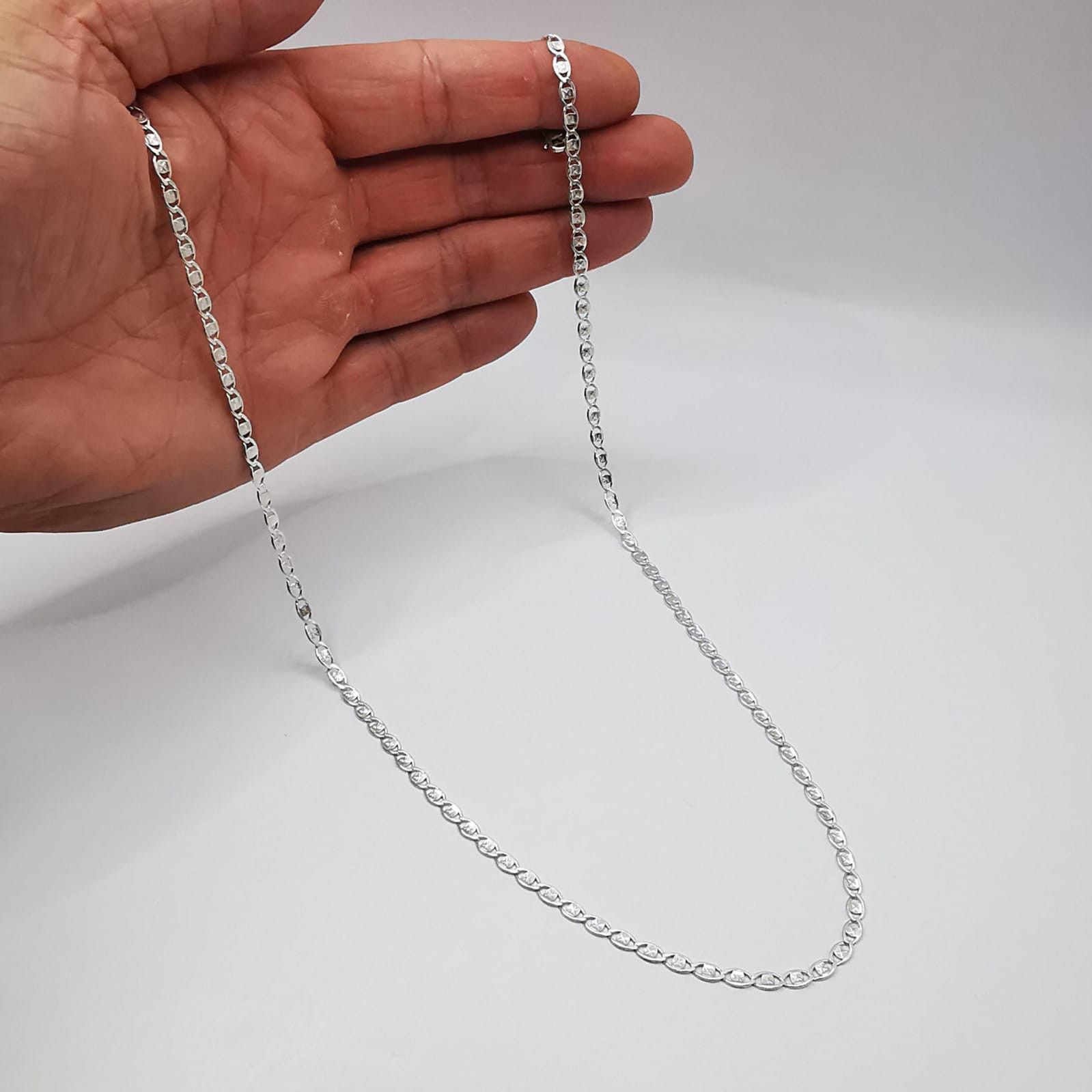 Sterling Silver Vintage Jewelry Chain, 925 Sterling Silver, Signed 10,78g Size ONE SIZE - 5 Thumbnail