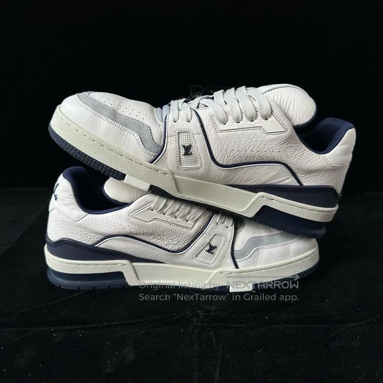 Louis Vuitton Louis Vuitton White and blue board shoes Size US 9 / EU 42 - 4 Thumbnail