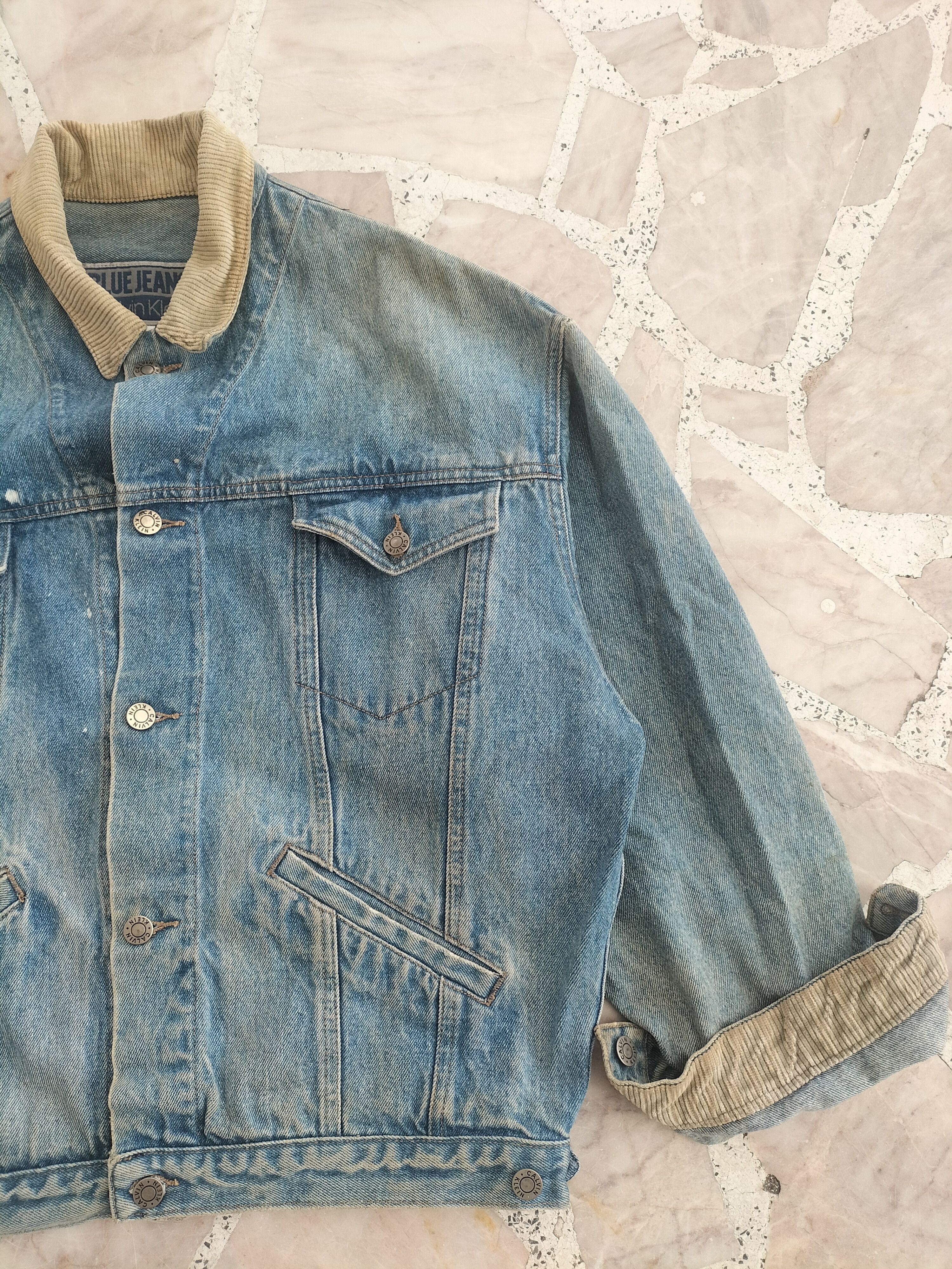 Calvin Klein Calvin Klein Blue Jeans Vintage Denim Jacket Size US L / EU 52-54 / 3 - 8 Thumbnail