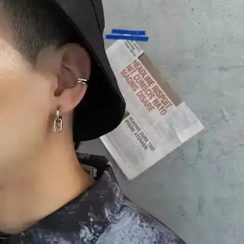 Other Retro punk earrings （1pairs） Size ONE SIZE - 3 Thumbnail