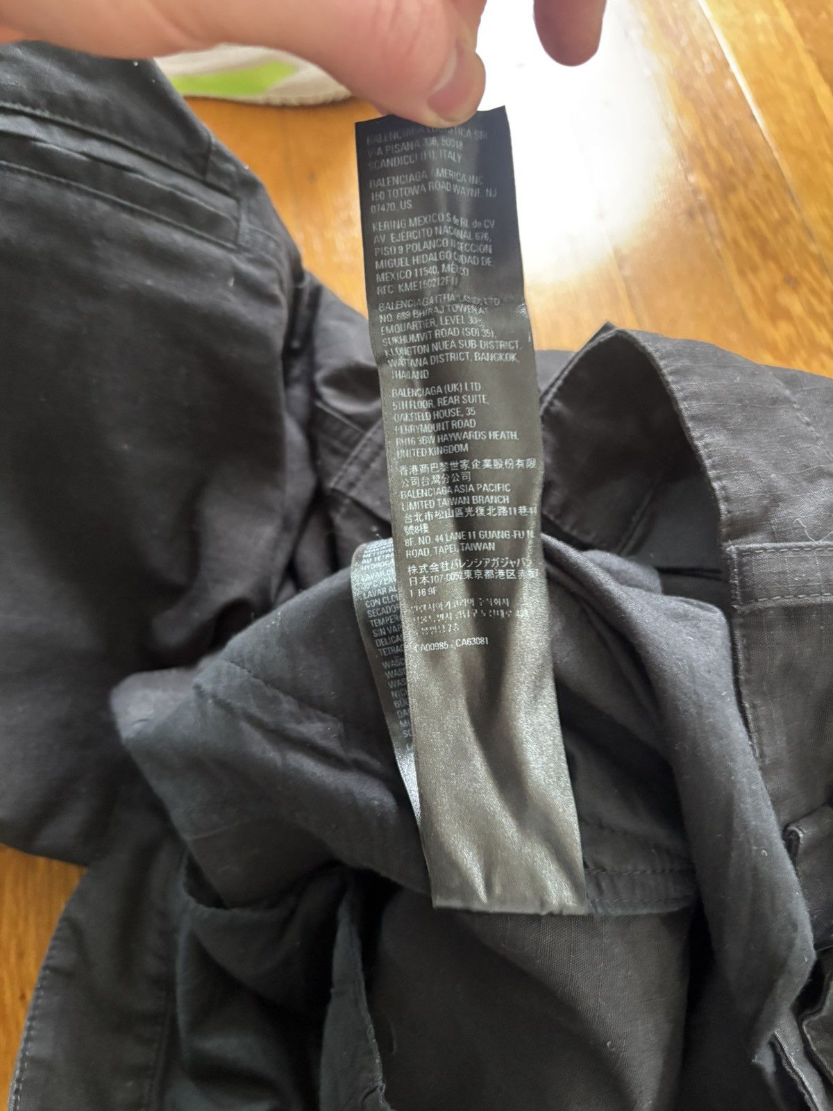 Balenciaga Black Wide Leg Cargo Pants Size US 32 / EU 48 - 9 Thumbnail
