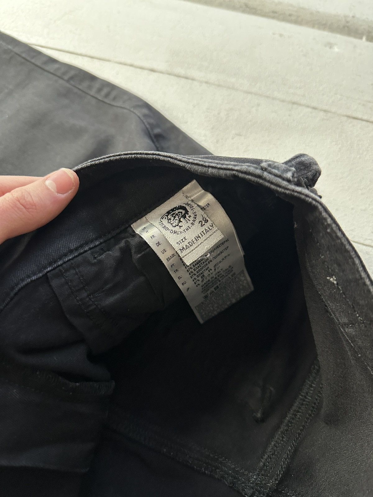 Diesel 🚨 DIESEL AVANT GARDE GOTHIC WOMEN JEANS LOGO IFSIXWASNINE Size 26" / US 2 / IT 38 - 6 Thumbnail