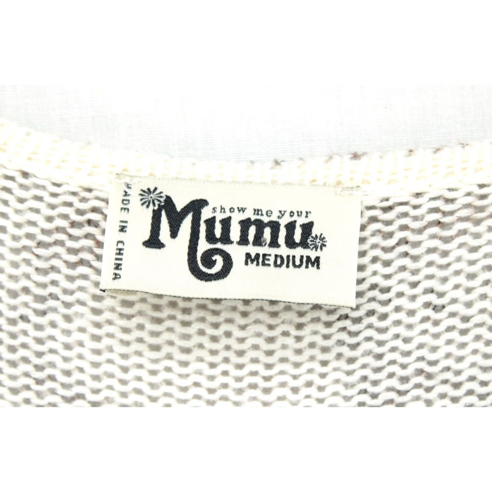 Show Me Your MuMu Show Me Your Mumu Sweater Womens M Hug Me Python Print Oversized Knit Snake Beige V-Neck Pullover/Sweater, All Seasons, Casual Womens, Regular Fit Size M / US 6-8 / IT 42-44 - 4 Thumbnail