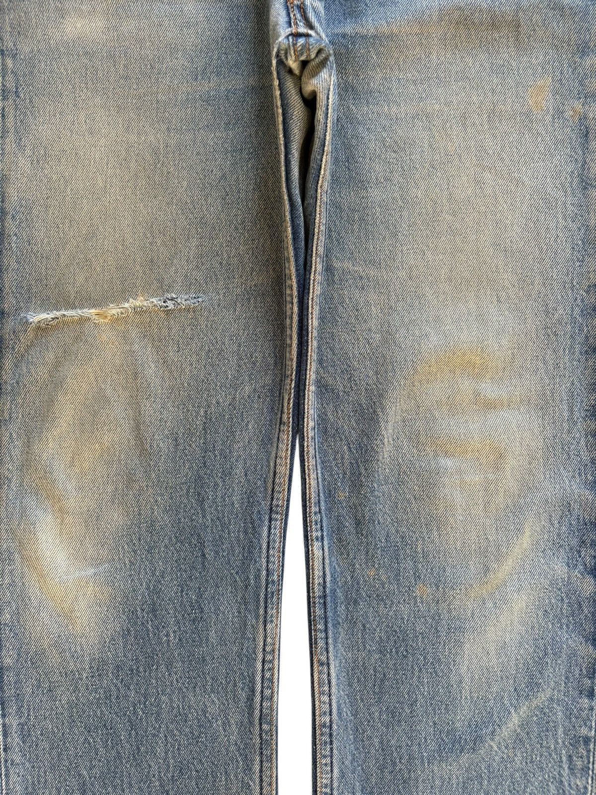 Levi's Vintage 90s Levis 501 Mud Wash Distressed Loose Jeans Size US 32 / EU 48 - 5 Thumbnail