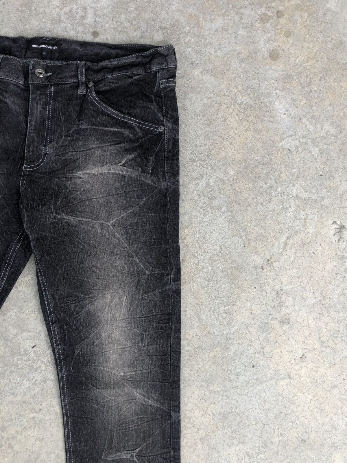 semanticdesign Japanese Semantic Design Distressed Jeans Size US 34 / EU 50 - 5 Thumbnail