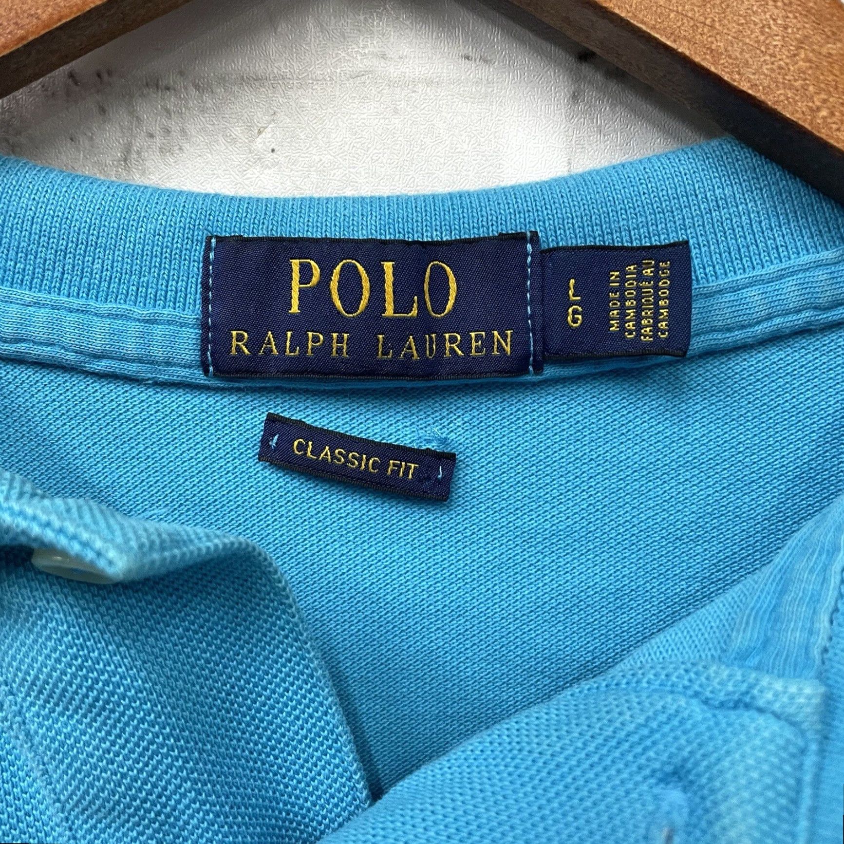 Polo Ralph Lauren Polo Ralph Lauren Polo Shirt Classic Fit Blue Mens Size L Size US L / EU 52-54 / 3 - 4 Thumbnail