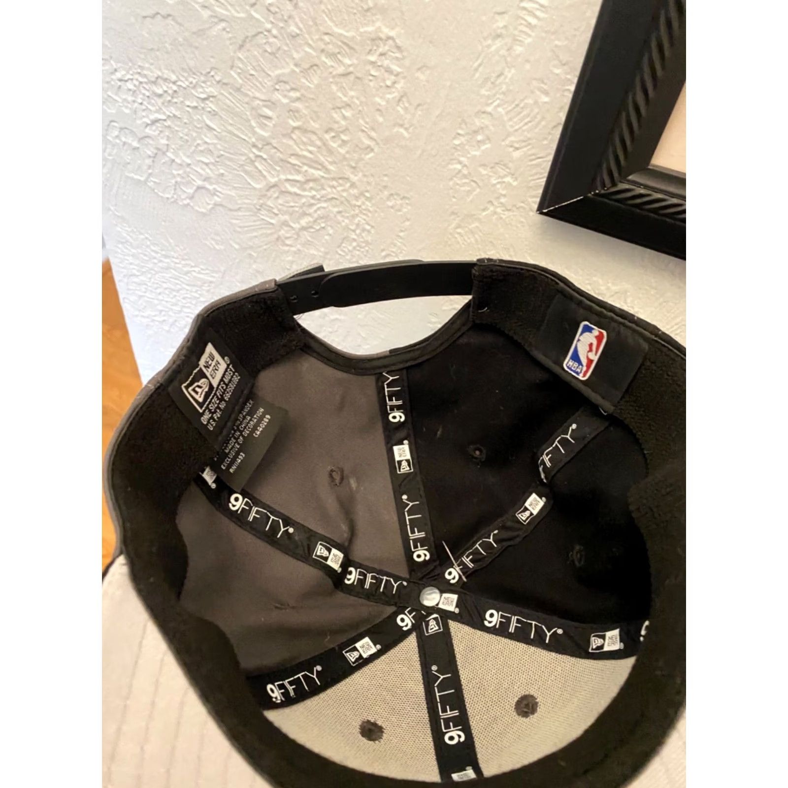 New Era Nike Brooklyn Nets NBA 9FIFTY Snapback Cap Hat - New Era Mens One Size Black Adjustable Vintage? No Size ONE SIZE - 5 Thumbnail