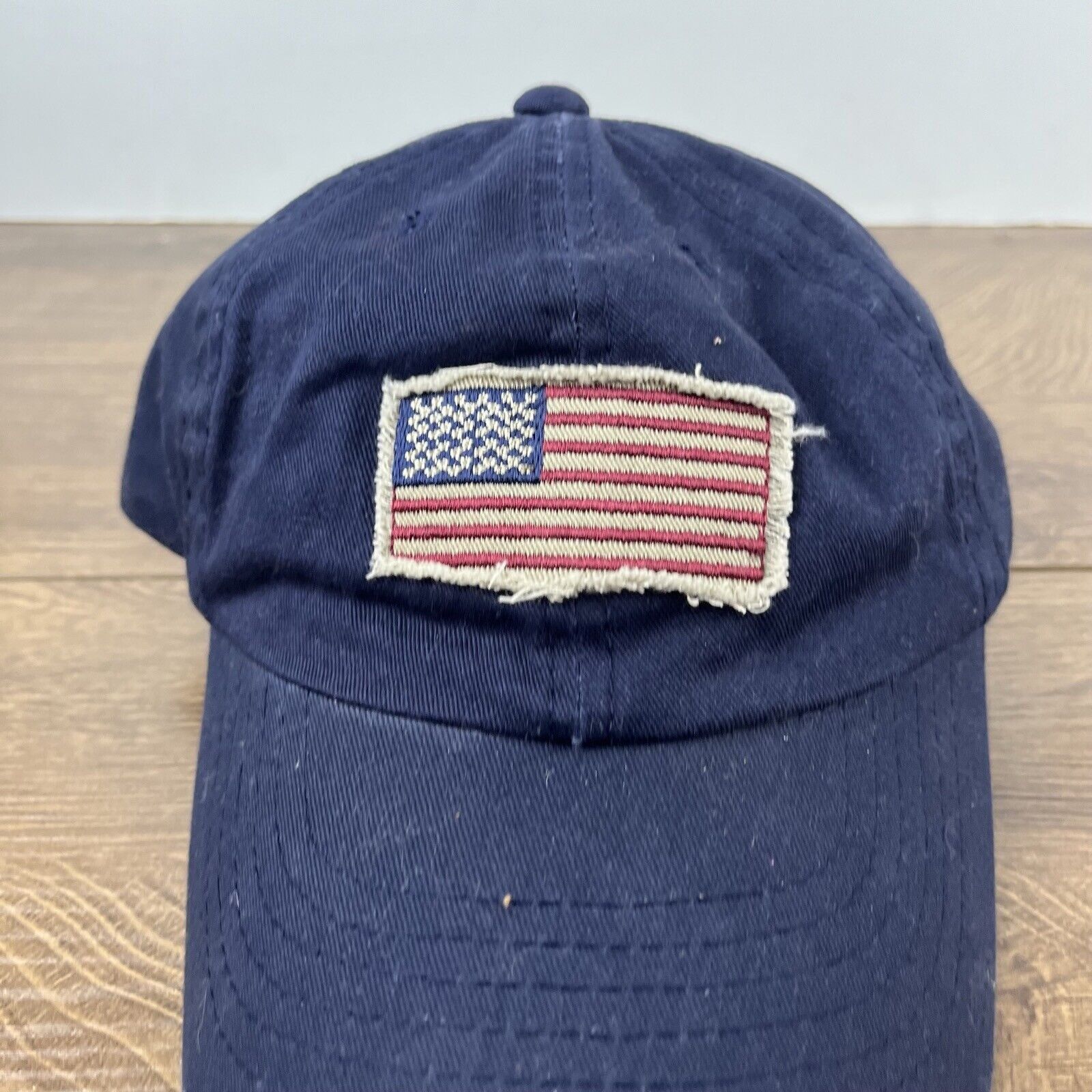 Other American Flag Patch Hat USA Flag Hat Blue Adjustable Hat Blu Size ONE SIZE - 6 Thumbnail