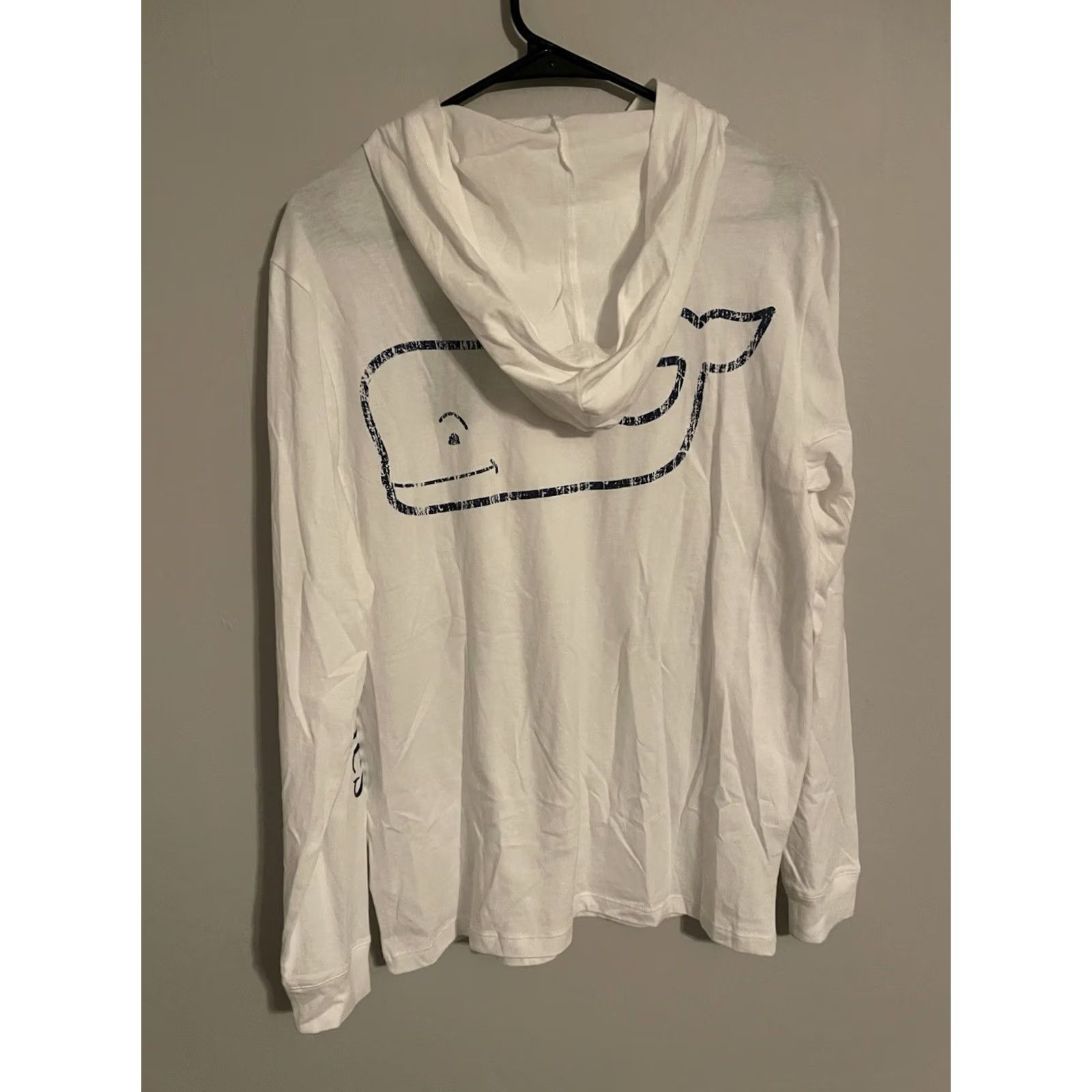 Vineyard Vines VINTAGE Vineyard Vines Whale Hoodie T-Shirt Small White L/S Blank New! Men's Size US S / EU 44-46 / 1 - 3 Thumbnail
