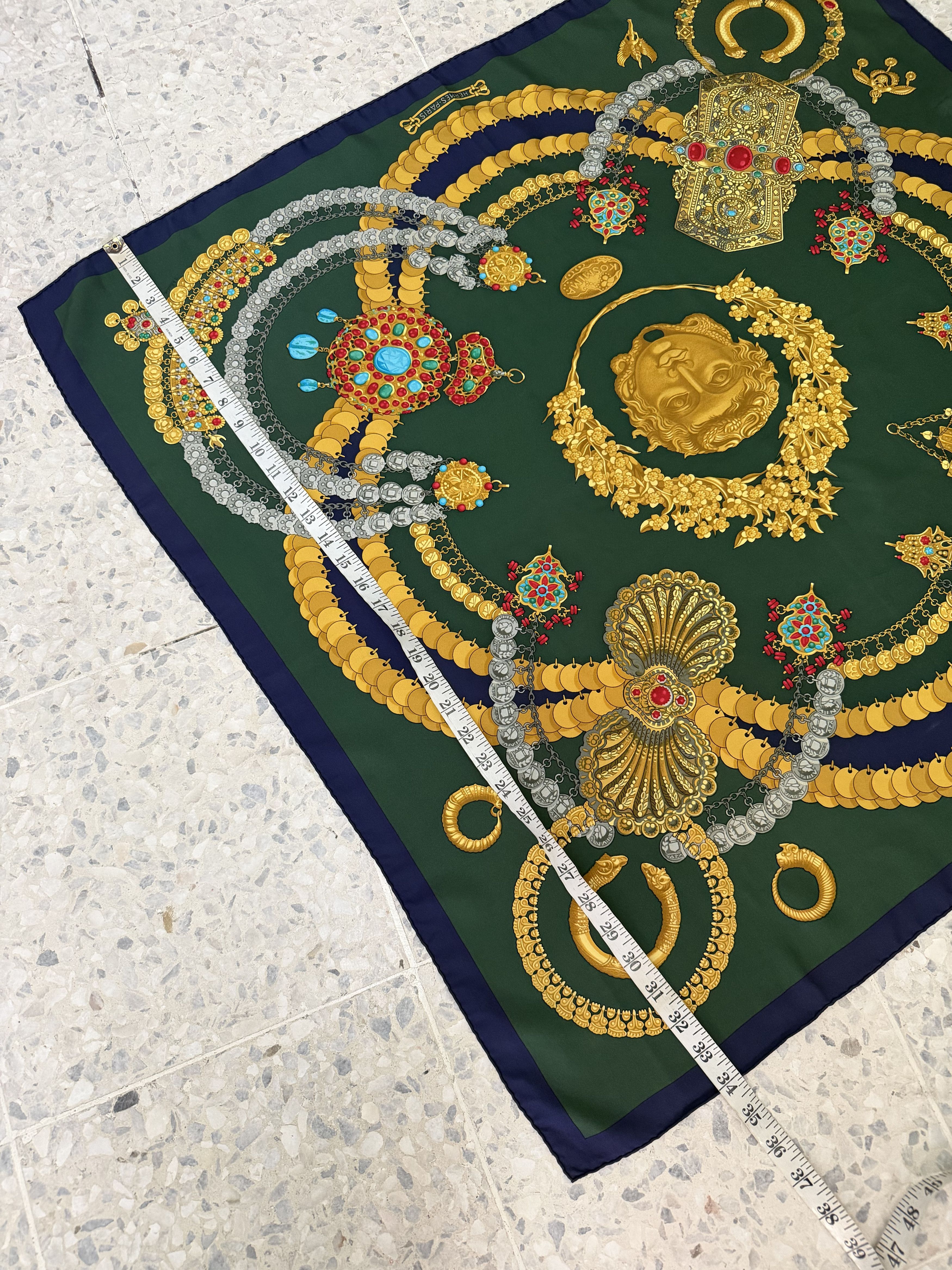 Hermes Vintage 90s Hermes Kosmima Silk Square Scarf Size ONE SIZE - 17 Thumbnail