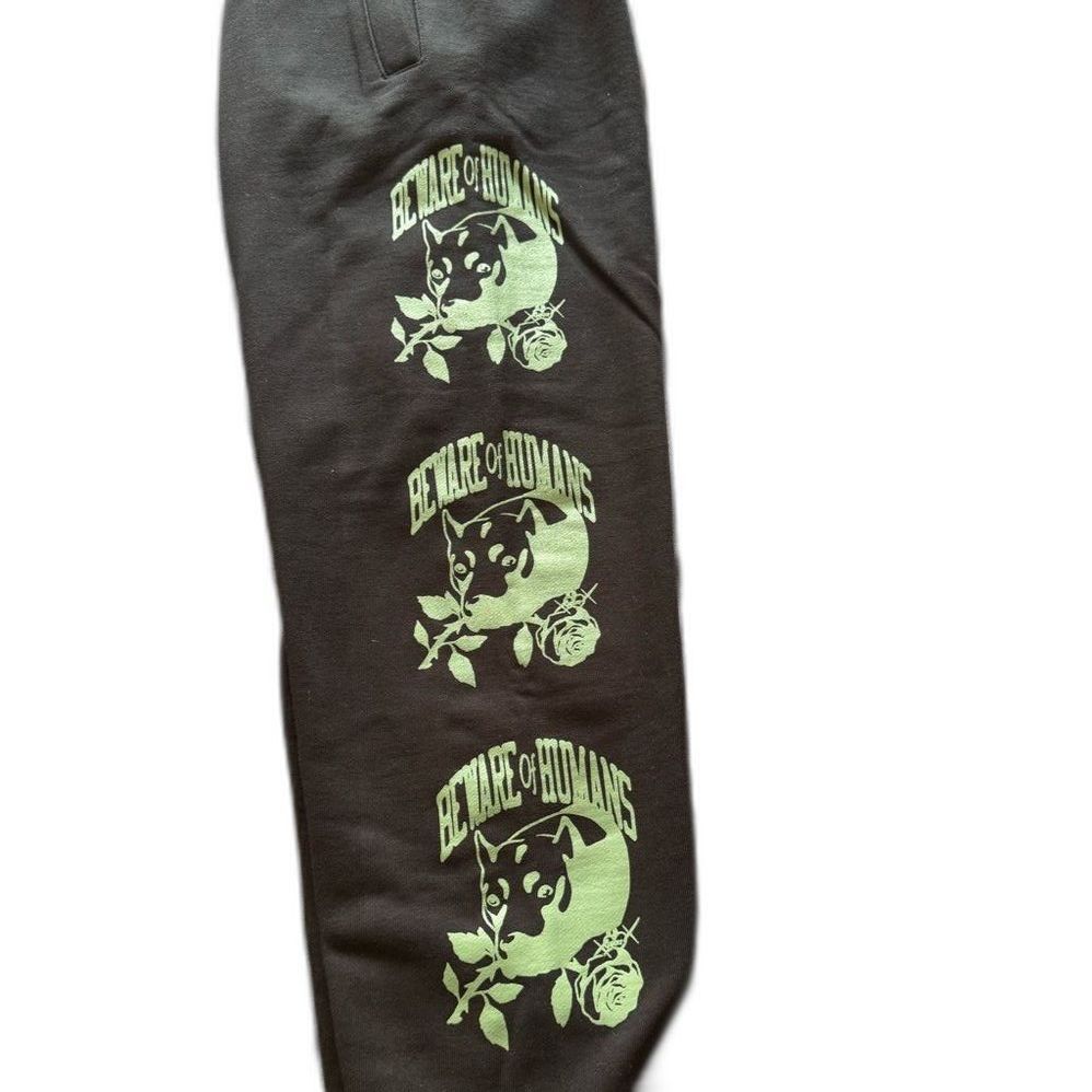 Market Market Beware of Humans Joggers – Medium – Black/Green Size US 36 / EU 52 - 5 Thumbnail