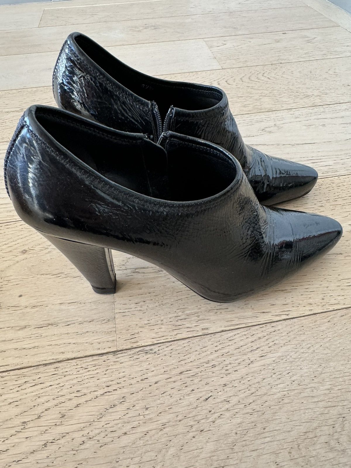 Prada Patent leather high heeled ankle boots Size US 7.5 / IT 37.5 - 2 Thumbnail