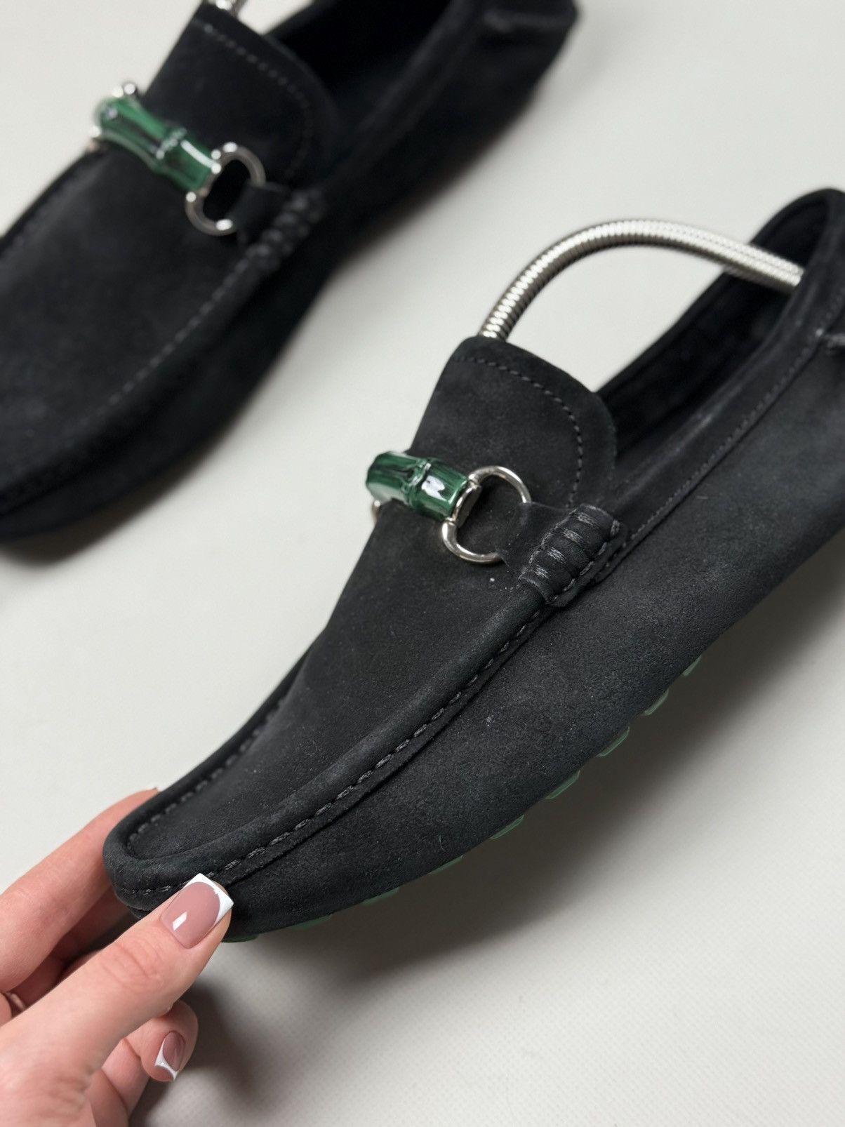 Gucci Gucci Bamboo Horsebit Suede Classic Formal Loafers Shoes Size US 8.5 / EU 41-42 - 15 Thumbnail