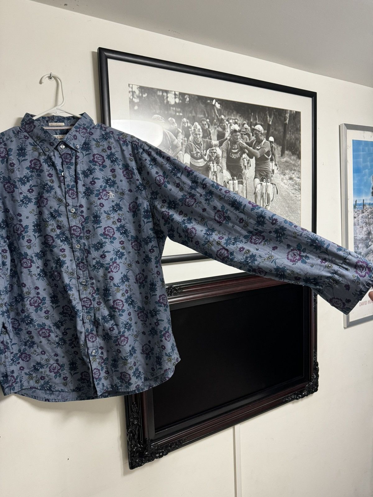 Original Penguin Vintage Penguin Floral Button Down Size US XL / EU 56 / 4 - 4 Thumbnail
