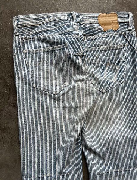 Number (N)ine Number (N)ine 2007 Striped Washed Denim Jeans Size US 41 - 6 Thumbnail