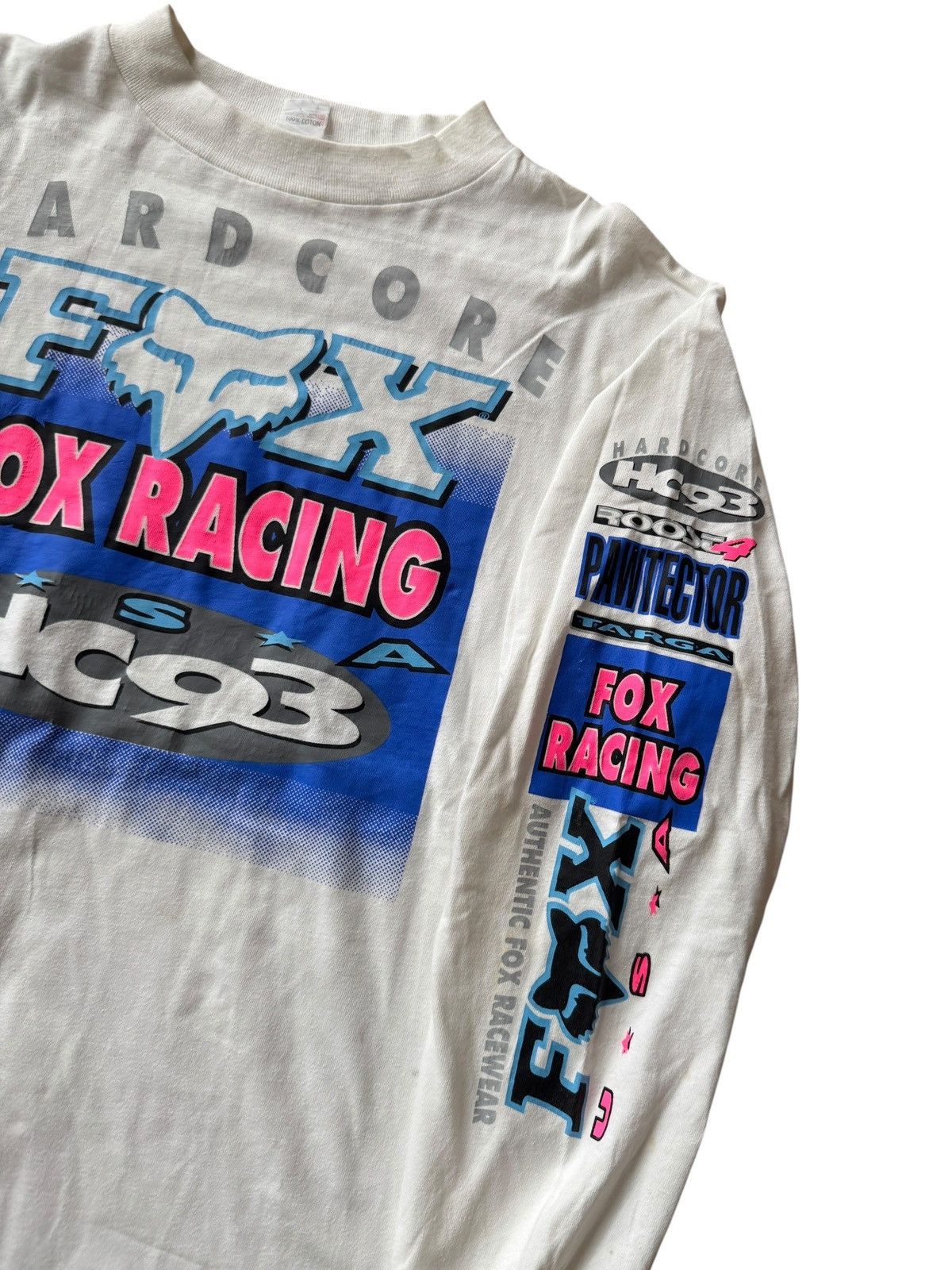 Fox Racing *RARE* 1993 90s VINTAGE HARDCORE FOX RACING SPORT JERSEY Size US L / EU 52-54 / 3 - 10 Thumbnail