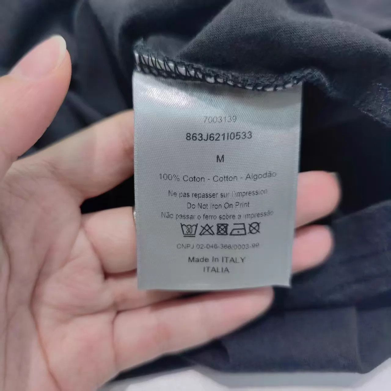 Dior Dior Logo 100% Cotton Crew Neck T-shirt M IT Size M / US 6-8 / IT 42-44 - 4 Thumbnail