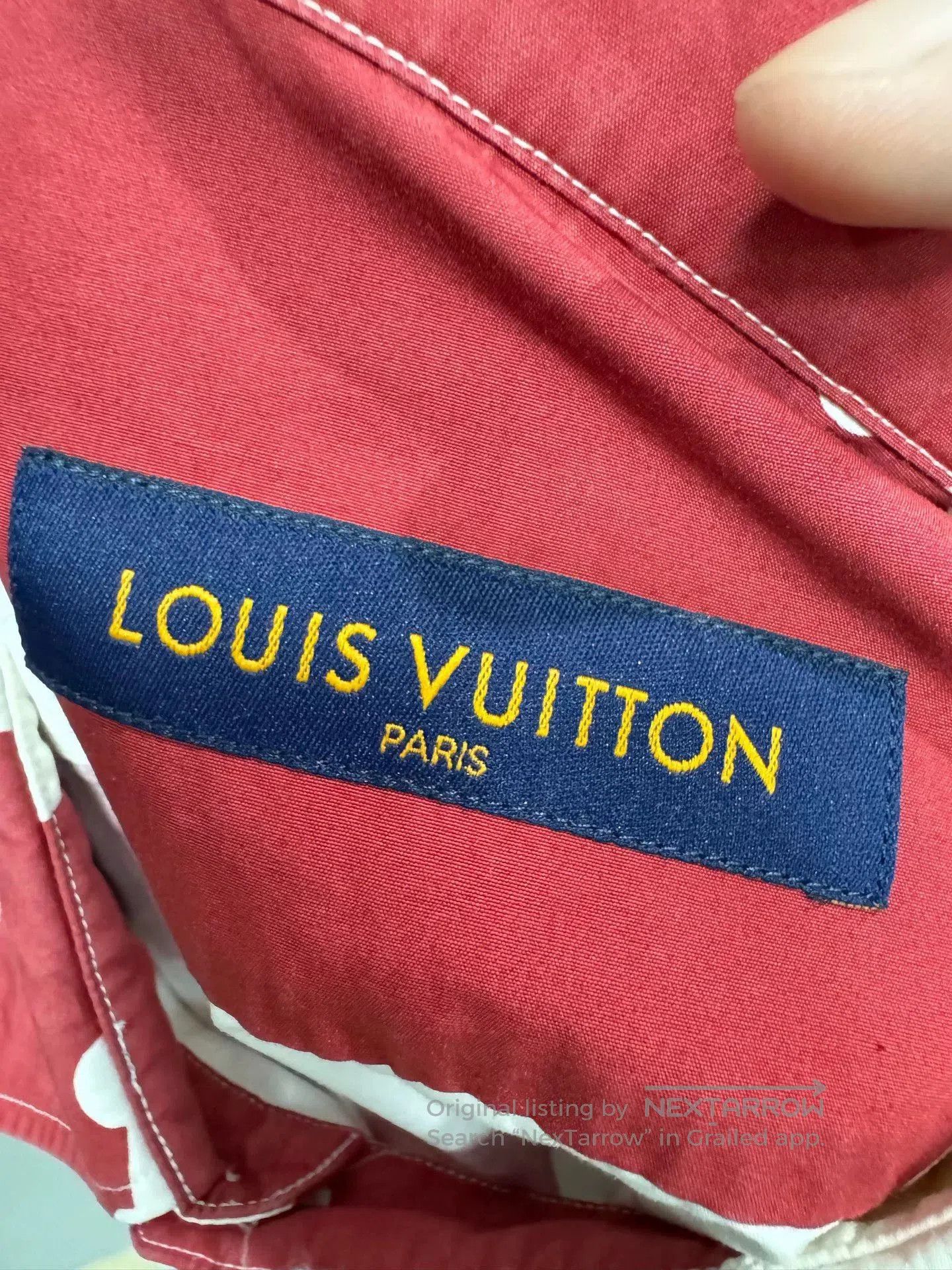 Louis Vuitton lv x nigo red checkered short sleeve shirt. Size US XL / EU 56 / 4 - 3 Thumbnail