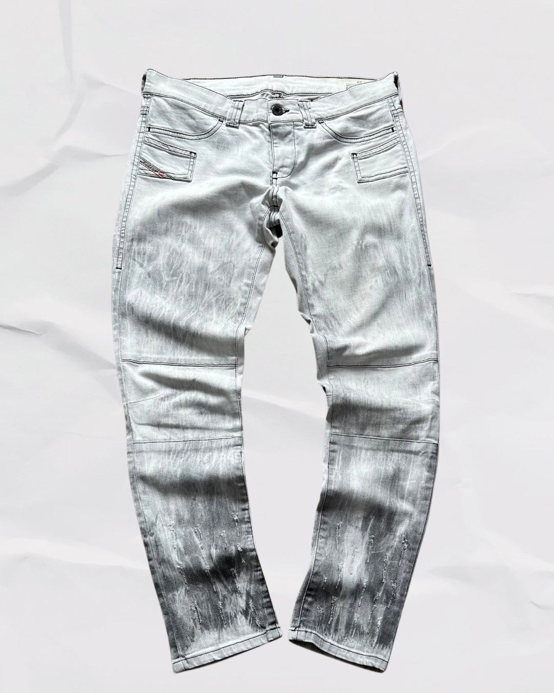 Diesel × Vintage Vintage Diesel Women's Avant Garde Denim Distressed Size 29 Size 29" - 2 Thumbnail