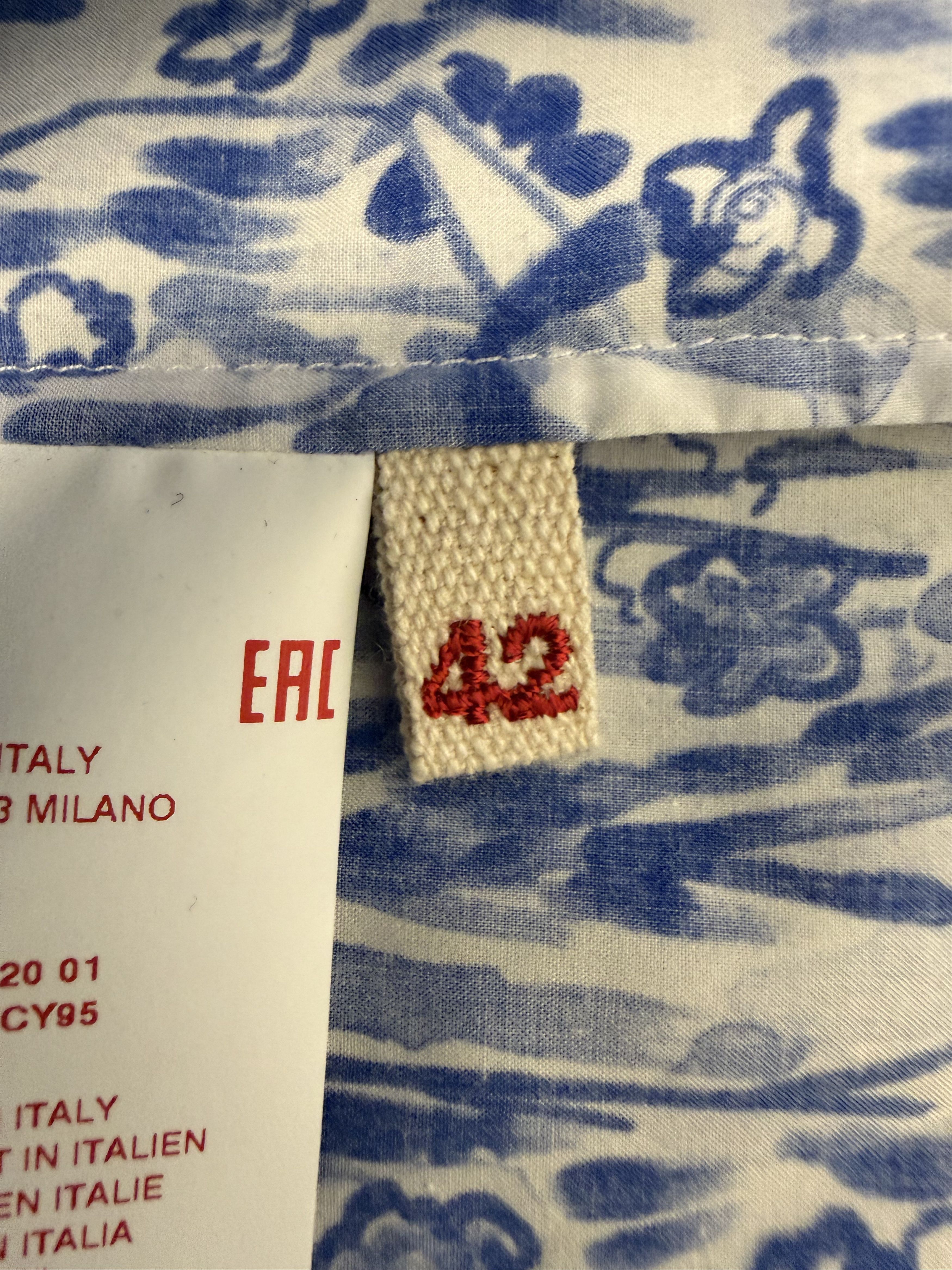 Marni Oversized Abstract Floral Poplin Shirt Size US L / EU 52-54 / 3 - 9 Thumbnail