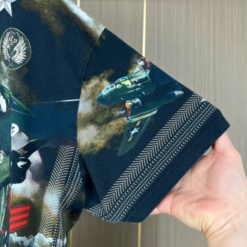 Givenchy Givenchy Givenchy Green Plane Print Short Sleeve TShirt -2 Size US S / EU 44-46 / 1 - 4 Thumbnail