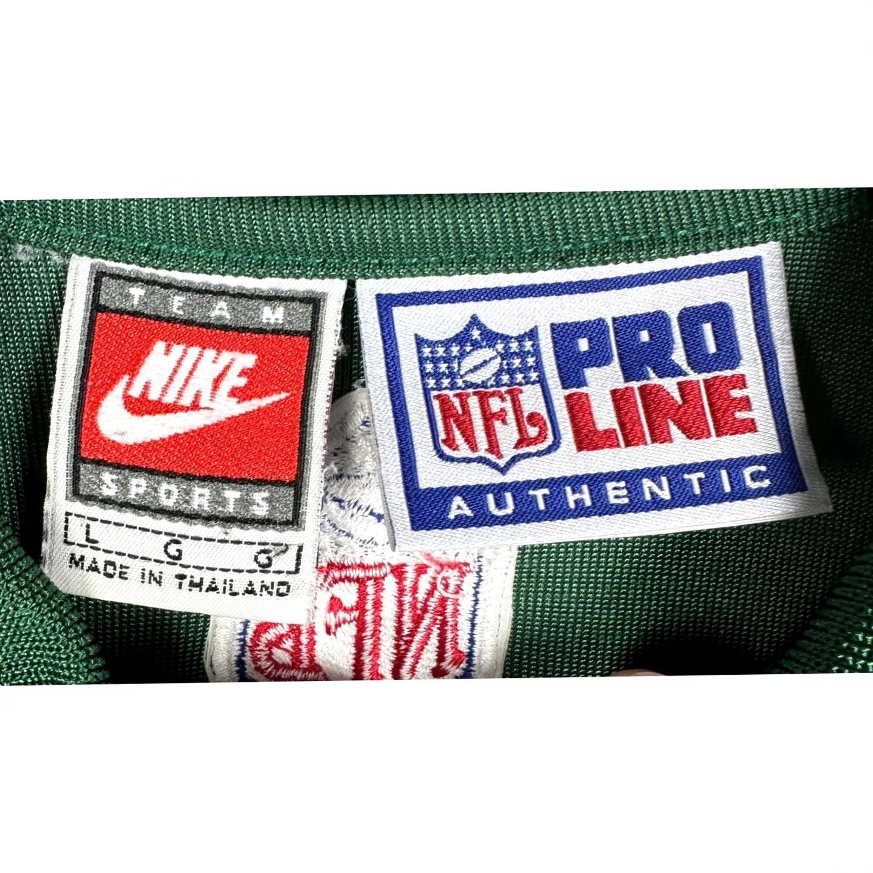 Nike VINTAGE New York Jets Nike Polo Shirt Mens Large NFL Pro Line Football Rugby EUC Size US L / EU 52-54 / 3 - 4 Thumbnail