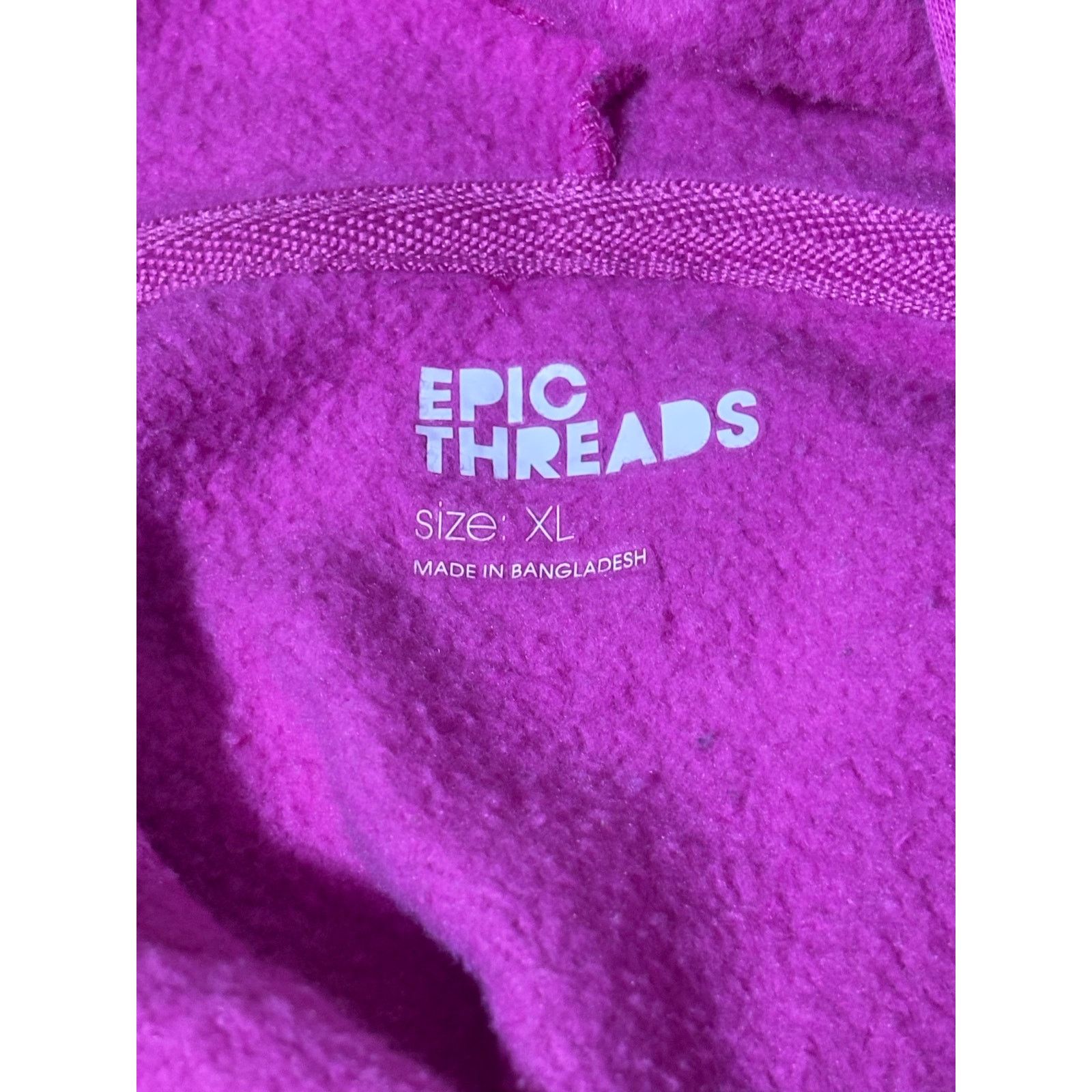 Epic Threads Epic Threads Pink Cotton Hoodie Pullover Sweater Thumbholes Size XL / US 12-14 / IT 48-50 - 8 Thumbnail