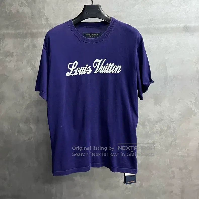 Louis Vuitton Louis Vuitton Blue monogrammed crewneck short sleeves Size US L / EU 52-54 / 3 - 1 Thumbnail