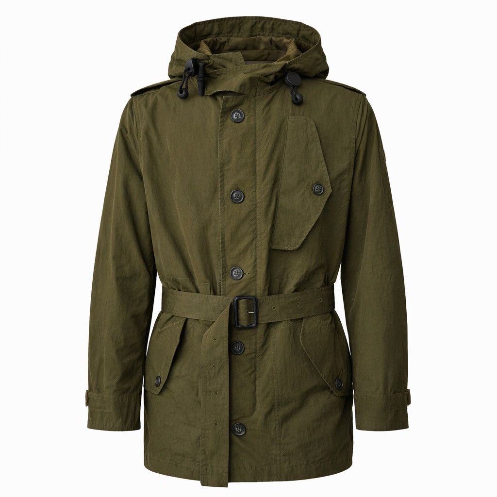 Burberry RRP $1900 Burberry Wool Blend Military Belted Parka L Size US L / EU 52-54 / 3 - 1 Thumbnail