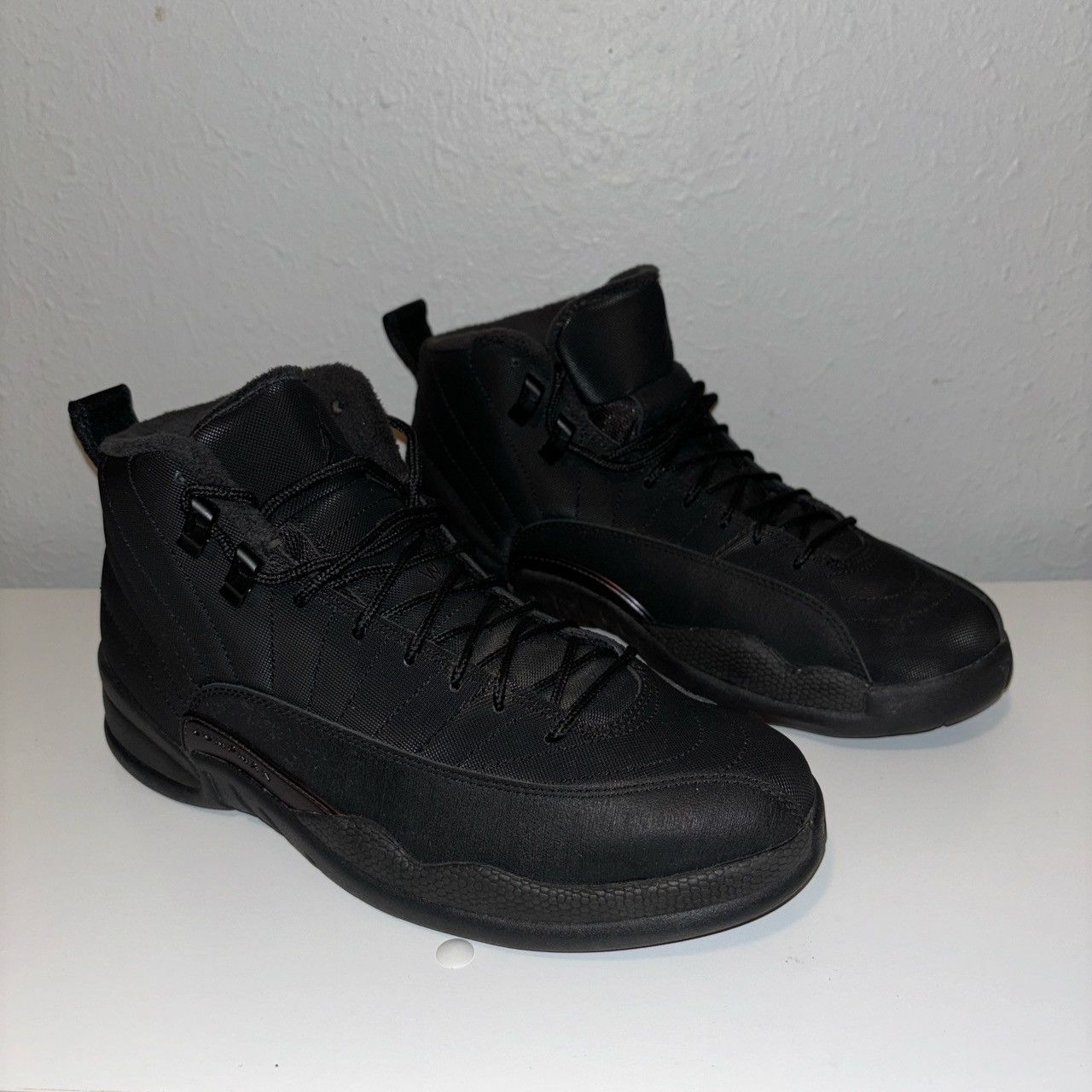 image of Jordan Nike Jordan 12 Retro Winterized Triple Black Shoes, Men's (Size 8)