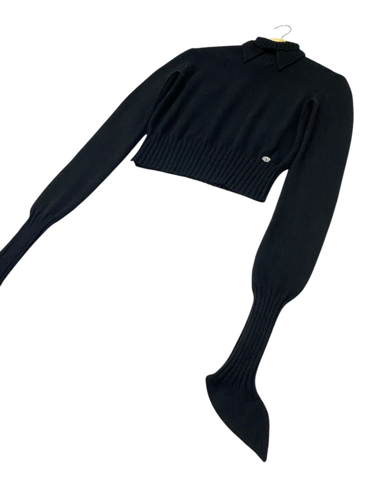 Chanel Chanel Black Cashmere High Neck Peak Sweater Size M / US 6-8 / IT 42-44 - 23 Thumbnail