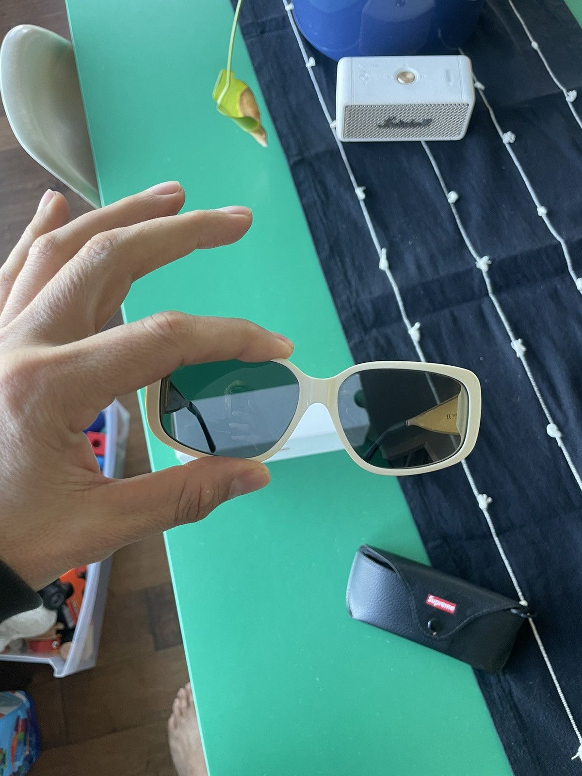 Supreme supreme royce sunglasses gold and white Size ONE SIZE - 4 Thumbnail
