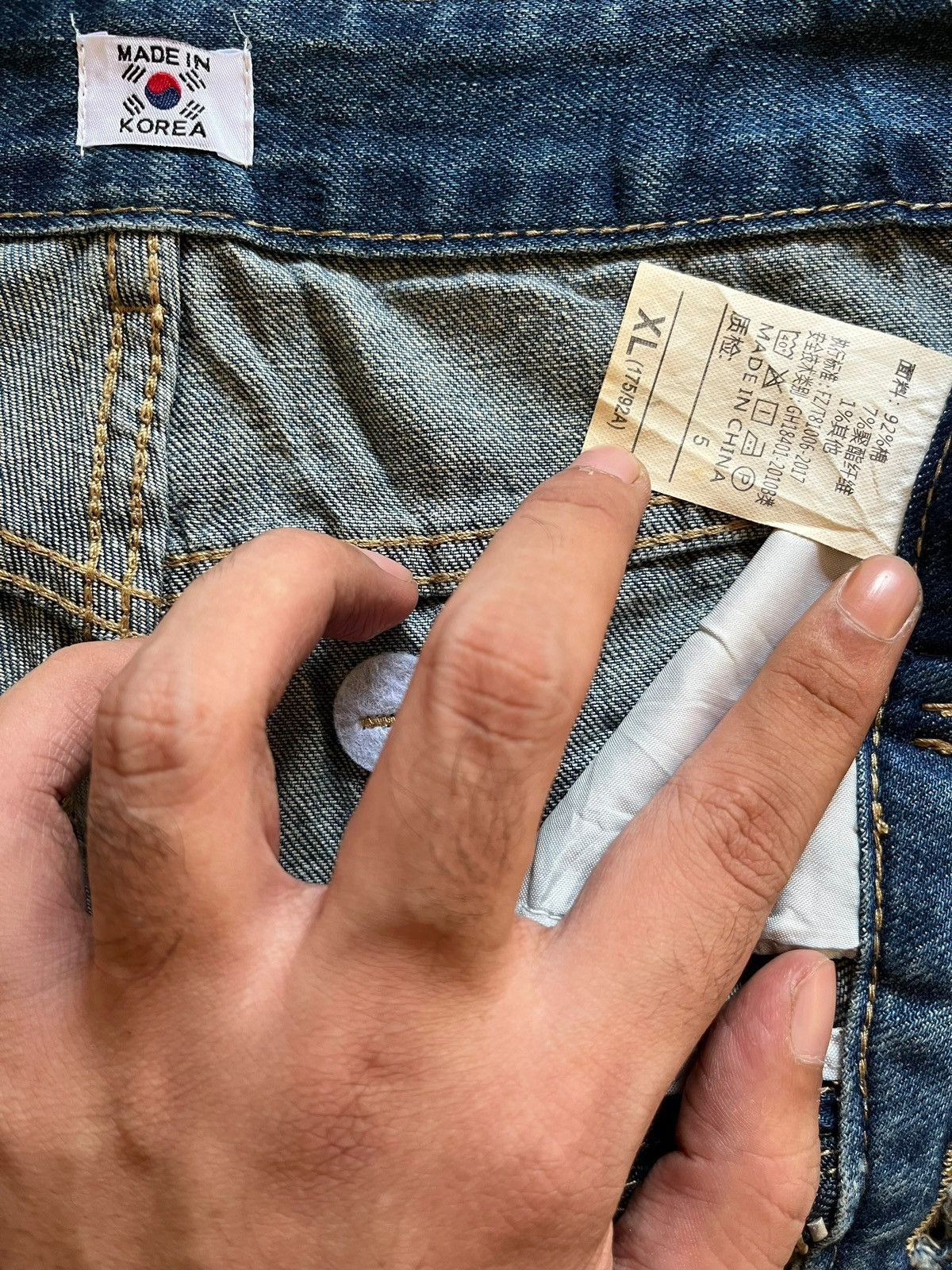 Japanese Brand Vintage Japanese Brand Distressed Blue Denim Baggy Denim Size US 29 - 9 Thumbnail