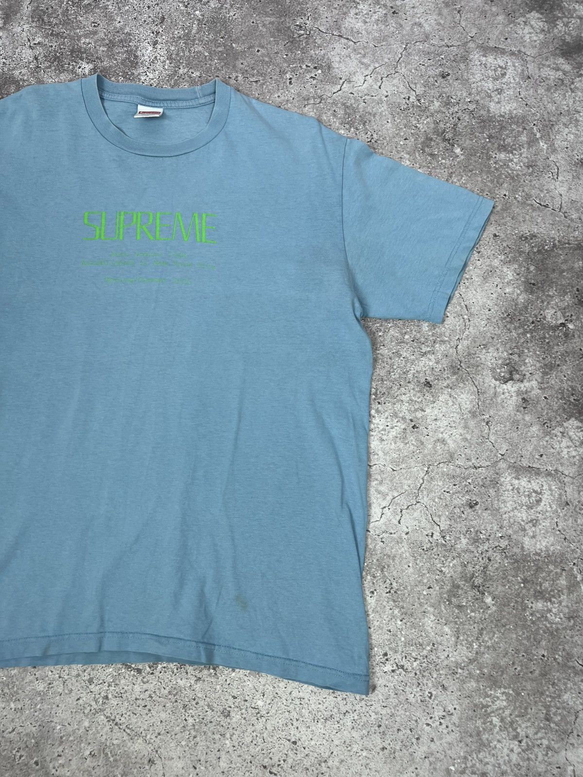 Supreme Supreme Anno Domini Tee Light Blue T-shirt Size US M / EU 48-50 / 2 - 3 Thumbnail
