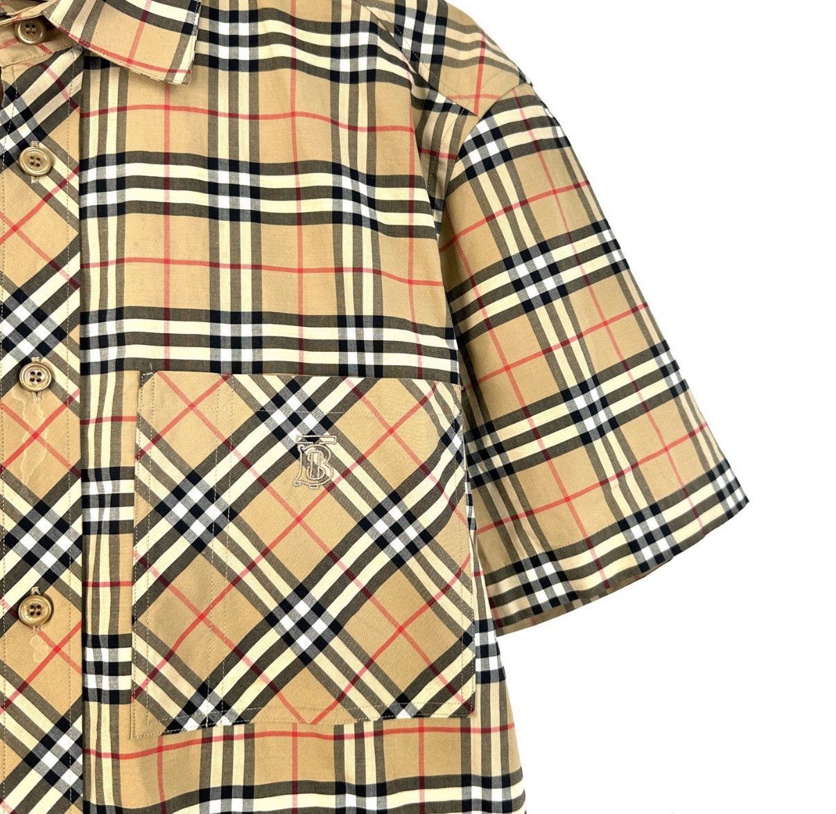 Burberry Burberry Pocket Embossed Check Short Sleeve Shirt K12 Size US M / EU 48-50 / 2 - 5 Thumbnail