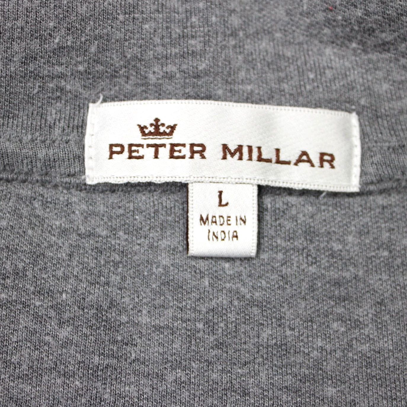 Peter Millar Peter Millar Sweatshirt Mens Large Gray 1/4 Zip Mock Neck Pullover L/S Sweater Size US L / EU 52-54 / 3 - 7 Thumbnail