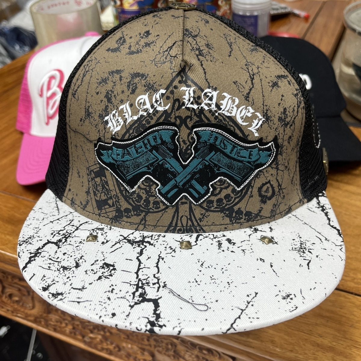 Black Label Black label grunge style trucker hat Size ONE SIZE - 1 Thumbnail