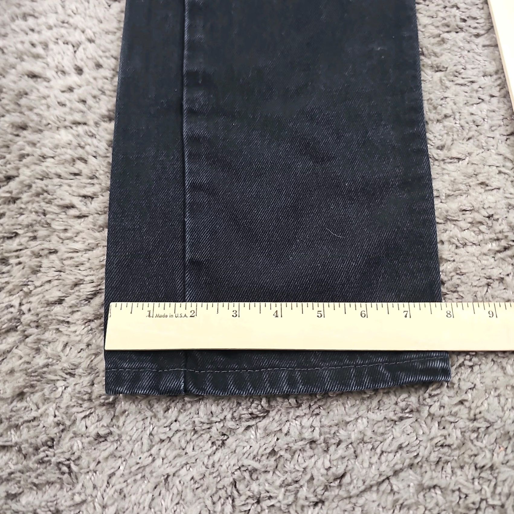 Levi's Levi's 505 Jeans Mens Regular Straight Denim Cotton 100% Black 30x31 33 Regular Fit Inseam 32 - Levi's 500 Series Size US 33 - 7 Thumbnail
