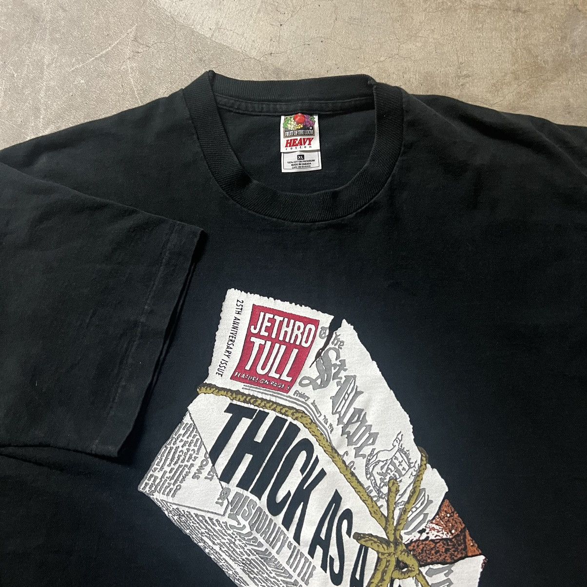 Band Tees × Vintage Vintage 90’s Jethro Tull “Thick as a Brick” Band T-Shirt Size US XL / EU 56 / 4 - 2 Thumbnail