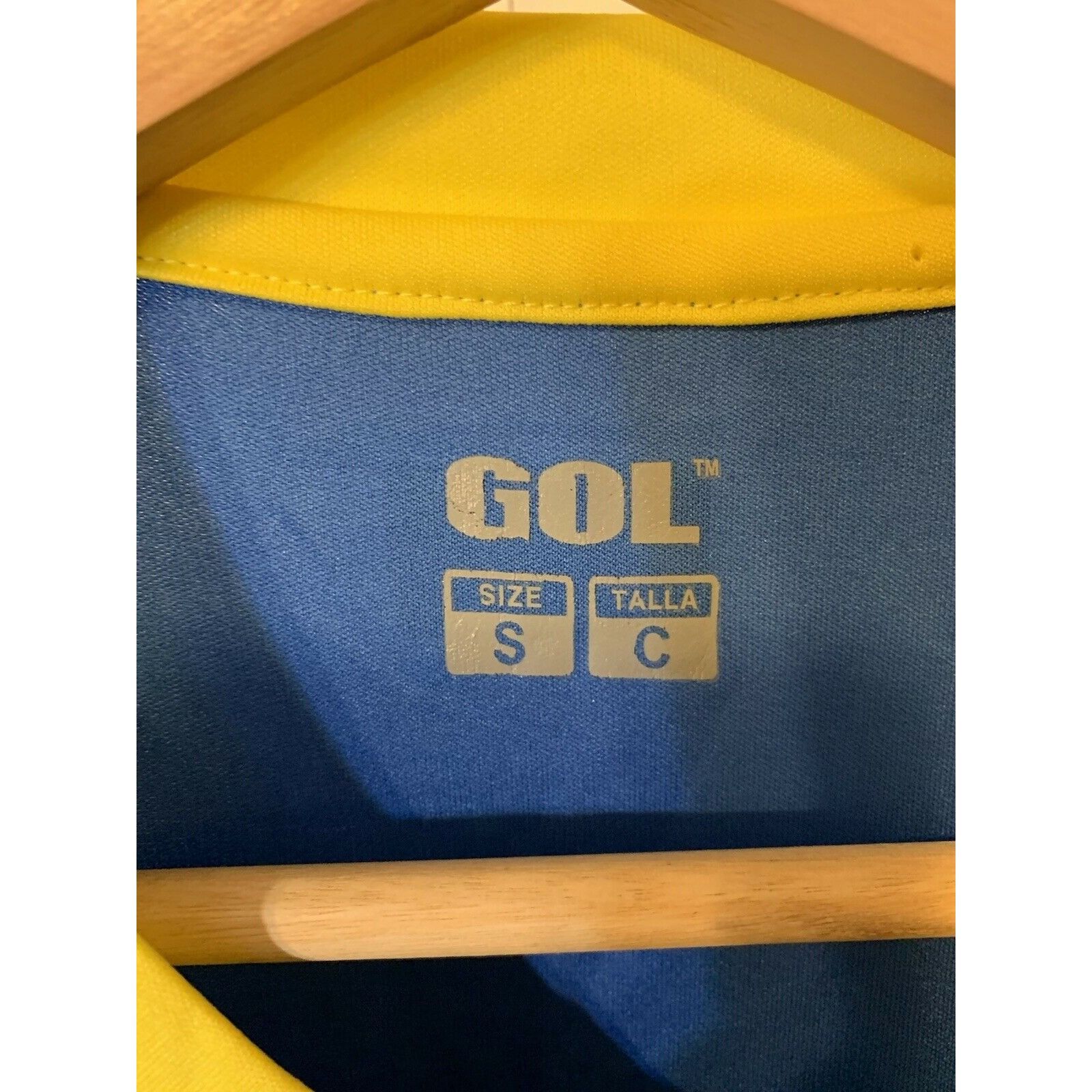 Other New Brazil Futbol Soccer Club Team Jersey GOL Blue Yellow Me Size US S / EU 44-46 / 1 - 2 Thumbnail