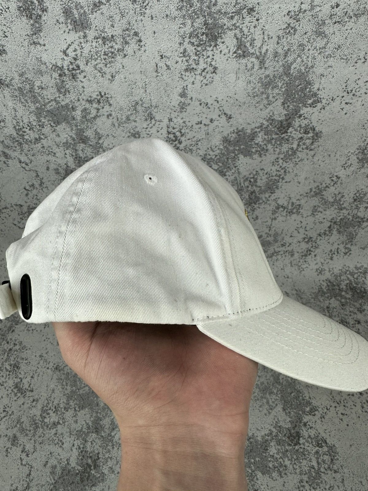 Lamborghini Lamborghini White Cap Minimal Racing Auto Hat Size ONE SIZE - 4 Thumbnail